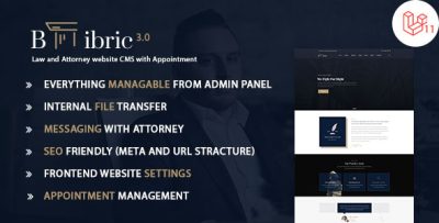 Bibric - Law and Attorney website CMS with Appointment