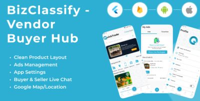 BizClassify - Secure Marketplace & Classifieds Vendor Buyer Hub | Flutter & Firebase