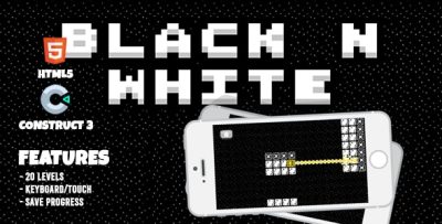 Black n White Hookshot HTML5 Game