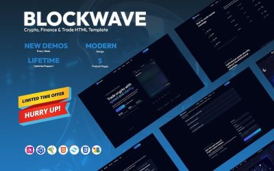 Blockwave - Crypto, Finance & Trade HTML Template