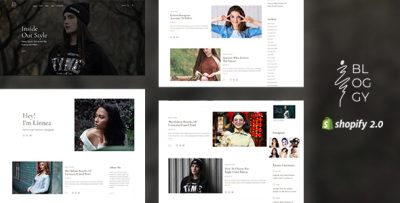 Bloggy - Blog Shop Shopify Theme