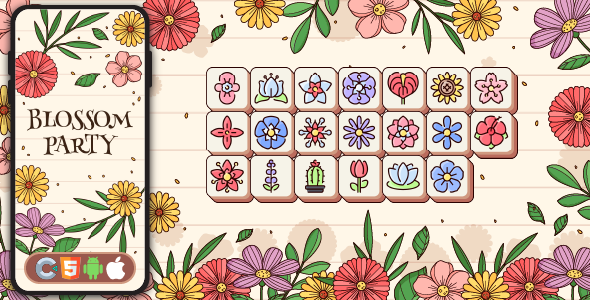 Blossom Party - HTML5 game, Construct 3 Blossom Party - HTML5 game, Construct 3