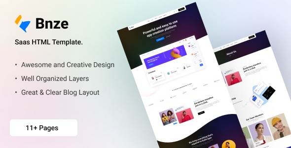 Bnze - SaaS and Software HTML Template Bnze - SaaS and Software HTML Template