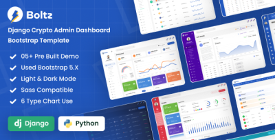 Boltz - Django Crypto Admin Dashboard Template