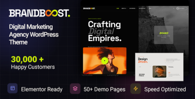 BrandBoost - Digital Marketing Agency WordPress Theme