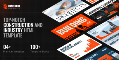Brickox - Construction and Industry Template