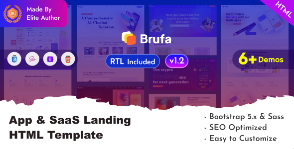 Brufa - App & SaaS Landing Bootstrap 5 Template Brufa - App & SaaS Landing Bootstrap 5 Template