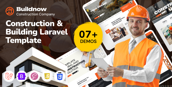 Buildnow - Construction & Building Laravel Template Buildnow - Construction & Building Laravel Template