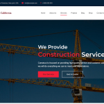 Calforina Construction Building Architecture HTML Template