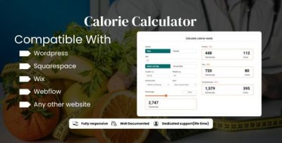 Calorie calculator - Health Calculator for your Website