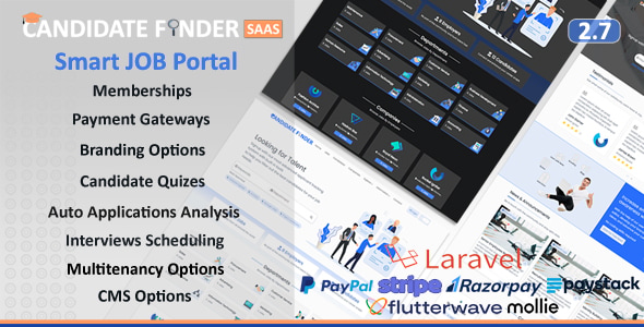Candidate Finder SaaS - Recruitment Management and Job Portal Candidate Finder SaaS - Recruitment Management and Job Portal