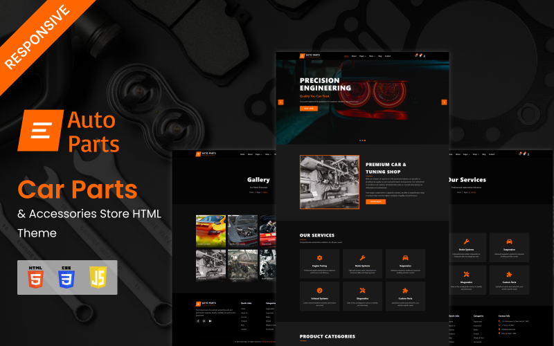 Car Parts & Accessories Store HTML Theme Car Parts & Accessories Store HTML Theme