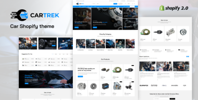 Car trek - Auto, Car Spare Parts Shopify Theme