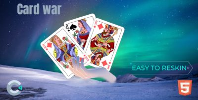 CardWar - Construct 3 - HTML5 - Game Casual
