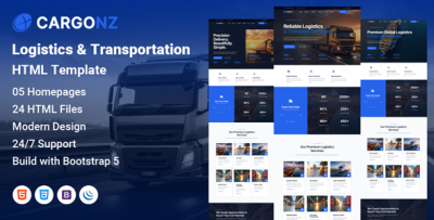 Cargonz - Logistics & Transportation HTML Template