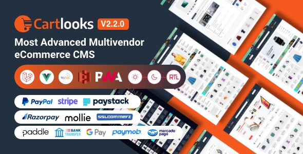 CartLooks | Laravel & VueJS Powered Multivendor Ecommerce CMS with PWA CartLooks | Laravel & VueJS Powered Multivendor Ecommerce CMS with PWA