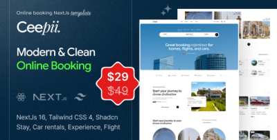 Ceepii - Travel Booking NextJs Template