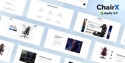 Chairx - Apps, Single Product Promotion Shopify Theme
