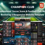 Champion Club - Premium Professional Soccer Score & Football Club Responsive Website Template