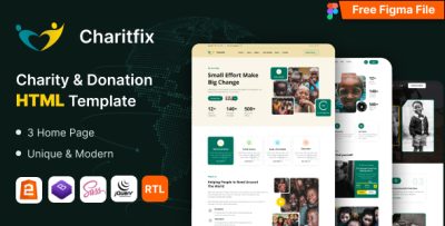 Charitfix - Charity & Donation HTML Template
