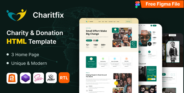 Charitfix - Charity & Donation HTML Template Charitfix - Charity & Donation HTML Template