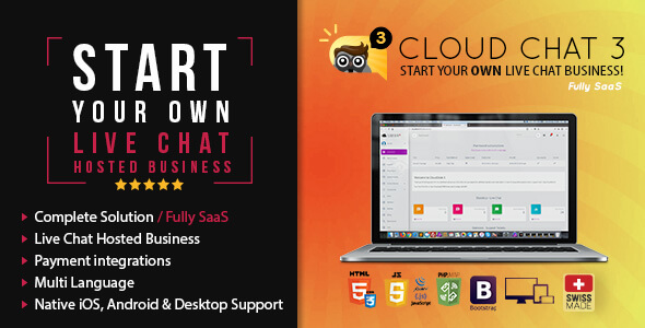Cloud Chat 3 - SaaS - Live Support Chat Business Cloud Chat 3 - SaaS - Live Support Chat Business