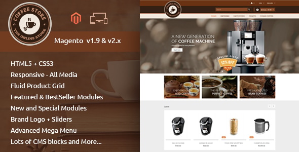 Coffee - Responsive Magento 2 Theme Coffee - Responsive Magento 2 Theme