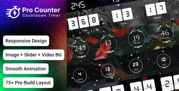 Coming Soon Countdown Timer Layout Template - Pro Counter Coming Soon Countdown Timer Layout Template - Pro Counter