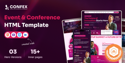 Confex - Event & Conference HTML Template