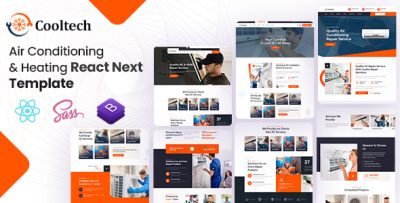 Cooltech - Air Conditioning & Repair React NextJs Template