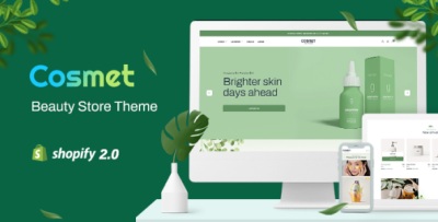 Cosmet: The Innovative Shopify 2.0 Theme for Natural Skincare Products