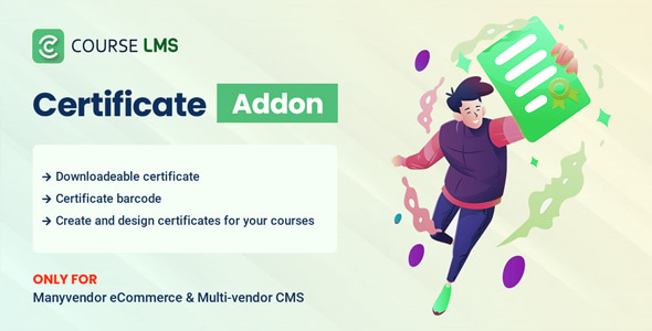 Course LMS Student Certificate Addon Course LMS Student Certificate Addon