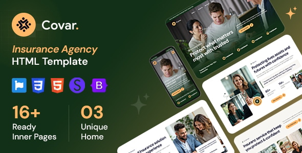 Covar - Insurance Agency HTML Template Covar - Insurance Agency HTML Template