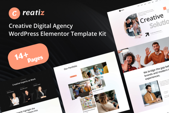 Creatiz - Creative Digital Agency Elementor Template Kit Creatiz - Creative Digital Agency Elementor Template Kit