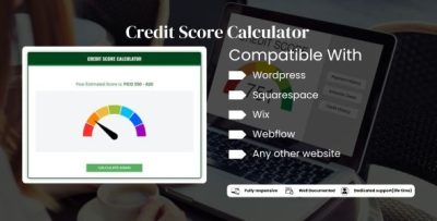 Credit Score calculator - Web Calculator for your Website