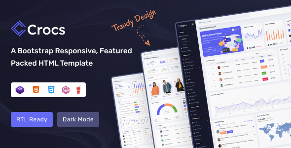 Crocs - Bootstrap Admin Dashboard Template Crocs - Bootstrap Admin Dashboard Template