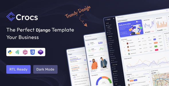 Crocs - Django Admin & Dashboard Template Crocs - Django Admin & Dashboard Template