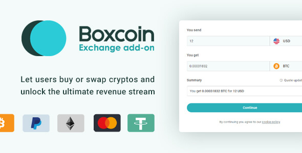 Crypto Exchange - Swap & Buy Bitcoin - Boxcoin Exchange Addon Crypto Exchange - Swap & Buy Bitcoin - Boxcoin Exchange Addon