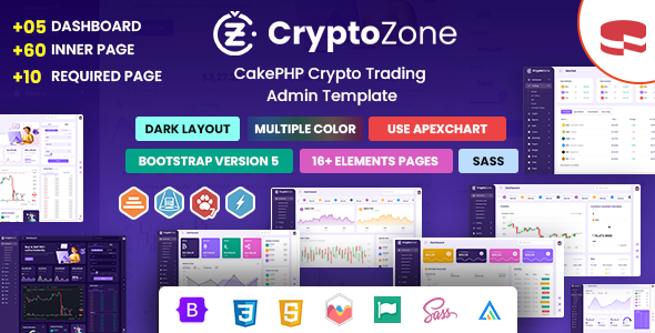 CryptoZone - CakePHP Crypto Trading Admin Dashboard Template CryptoZone - CakePHP Crypto Trading Admin Dashboard Template