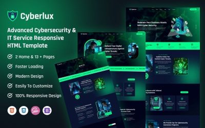 Cyberlux - Advanced Cybersecurity & IT Service Responsive HTML5 Template