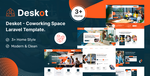Deskot - Coworking Space Laravel Template Deskot - Coworking Space Laravel Template