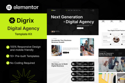 Digrix - Digital Agency Elementor Template Kit