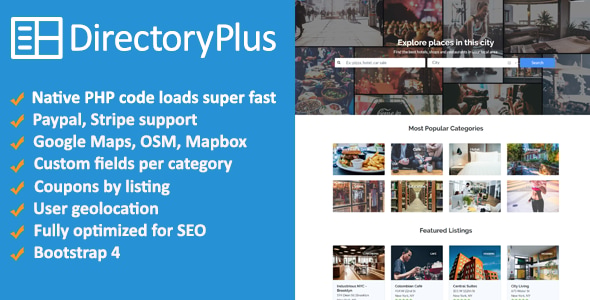 Directory Plus - Business Directory PHP Script Directory Plus - Business Directory PHP Script