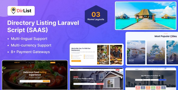 DirList - Complete Business Directory and Listing Script (SaaS) DirList - Complete Business Directory and Listing Script (SaaS)