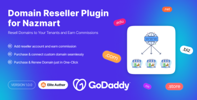 Domain Reseller Plugin - Nazmart Multi-Tenancy eCommerce Platform (SAAS)
