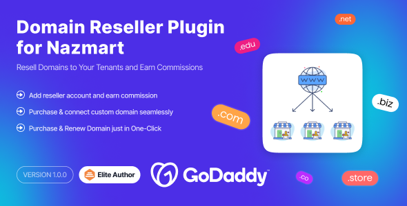 Domain Reseller Plugin - Nazmart Multi-Tenancy eCommerce Platform (SAAS) Domain Reseller Plugin - Nazmart Multi-Tenancy eCommerce Platform (SAAS)