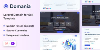 Domania - Domain For Sell Laravel Template