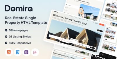 Domira - Real Estate Single Property HTML Template