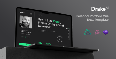 Drake - Personal Portfolio Vue Nuxt Template