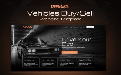 Drivlex - Vehicles Buy & Sell Elementor Website Template